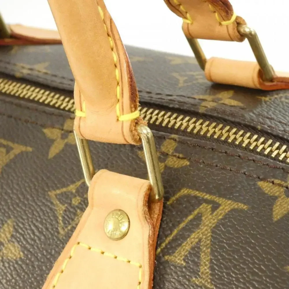 LOUIS VUITTON Authentic Brown Monogram Speedy 40 Boston Bag